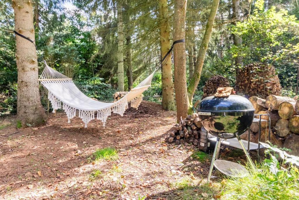 Luxe-Avontuur In Een Romantische Cabin In Het Bos Stekene Luaran gambar